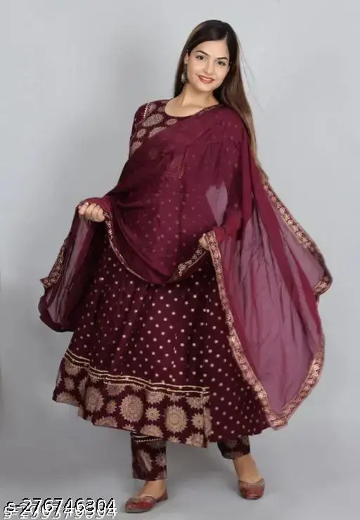 Anarkali dupatta set for women Anarkali suit+dupatta