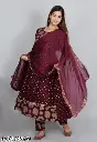 Anarkali dupatta set for women Anarkali suit+dupatta