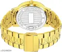 Golden analog watch for men