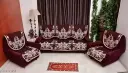 Classic home sofa cover | set of 3 covers 3+1+1 size cover in maroun colour
