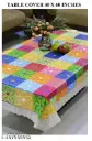 Plastic table cover with beautiful colour and texture pattern | beautiful mixed colour design and non-sticky