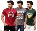 Stylish mens half sleeve t shirt with printed cool design | pack of 3