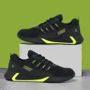 BRUTON classic running shoes | sports shoes for mens in black colour 