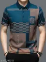 T-shirt for mens by geometric regular wear polo tshirt 