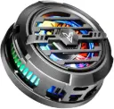 RGB light gaming cooling fan-magnetic sticking and inbuild phone holder with cooling plate and cool design