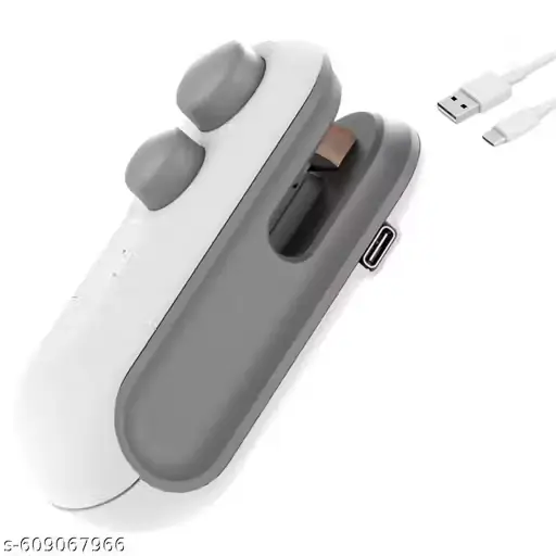 Mini food packet sealer & cutter - rechargable with type - c, preserve food for long, leakproof seal