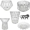 Stainless-steel foldable multipurpose fruit basket - foldable