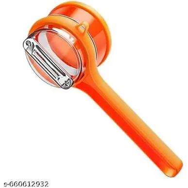 Easy to use vegetable/fruit peeler tool with storage box - extracts peels at a place (Easy return)