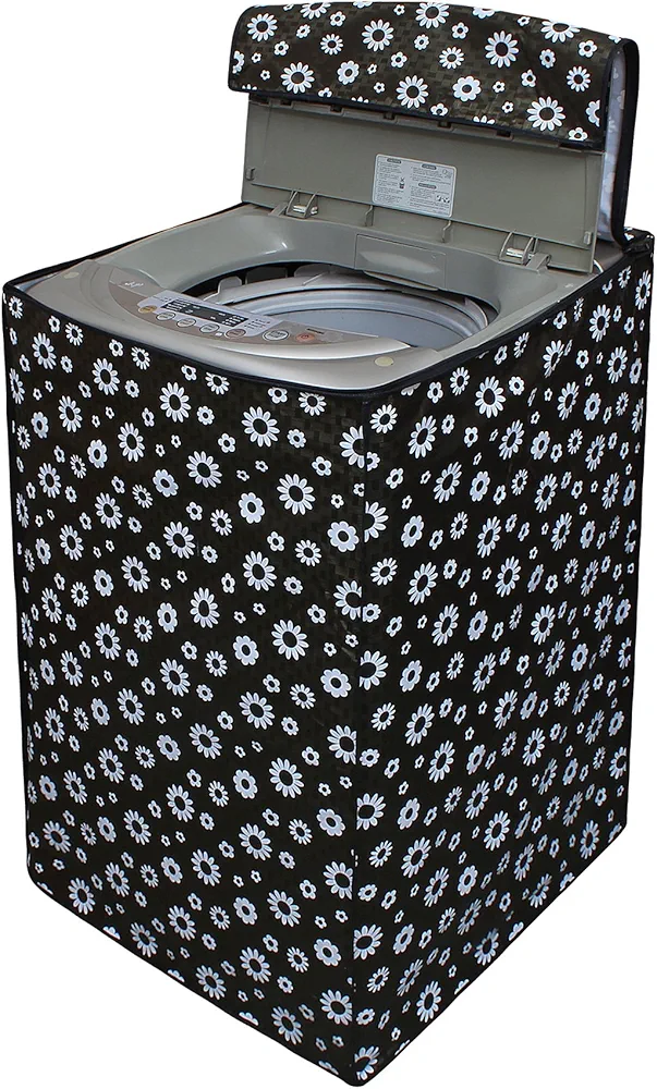 Classic washing machine cover with printed flowers design (Easy return)