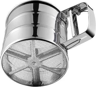 Stainless-steel easy flour seiver cup - durable and rust proof (Easy return)