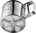 Stainless-steel easy flour seiver cup - durable and rust proof