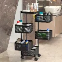 5 tier kitchen trolley organizer rack - metal build
