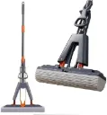 Self squeezing with high absorbing capacity sponge mop