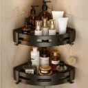 Self adhesive corner mounting rack - strong metal build for heavy payload