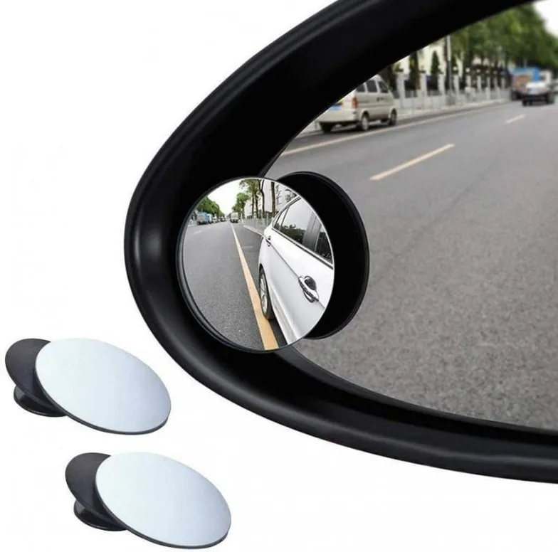 Self adhesive blind spot mirrors for cars