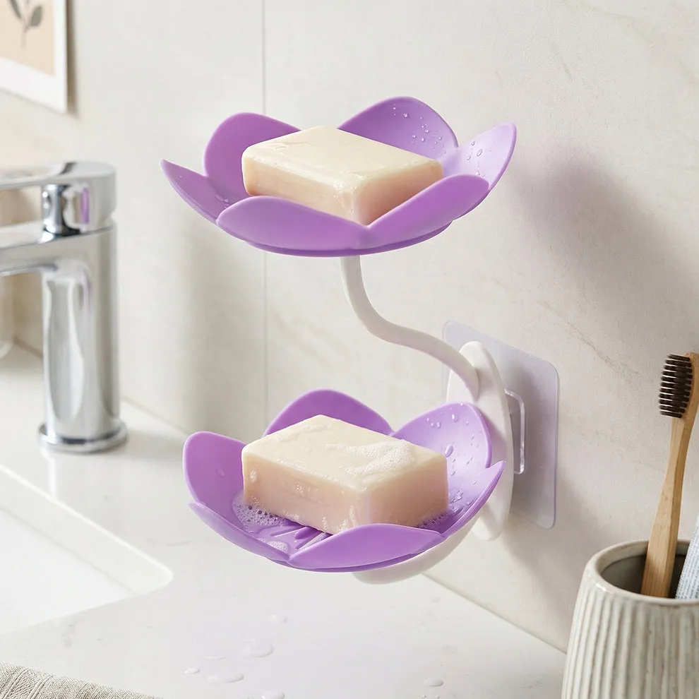 Flower - shaped soap holder