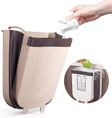 Foldable kitchen waste dustbin