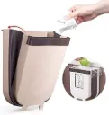 Foldable kitchen waste dustbin