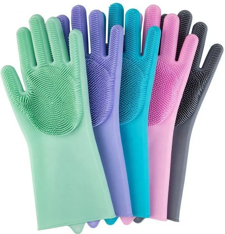 Silicone washing gloves