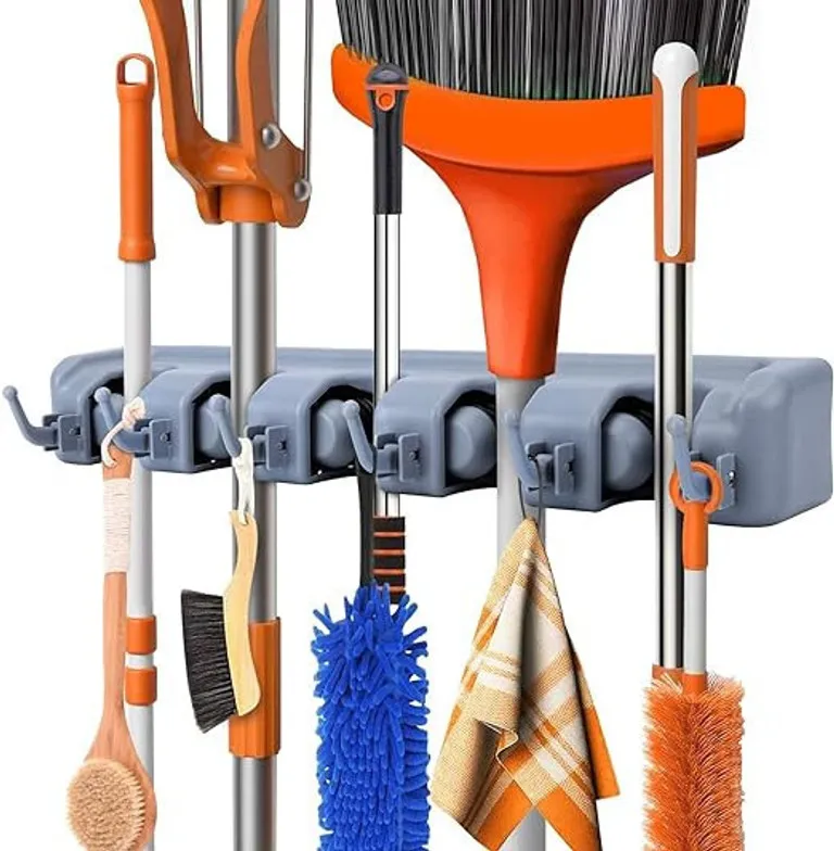 Wall mounting mop holder