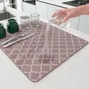 Dish drying water absorbing mat