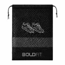 Boldfit Shoe Bags for Travel & Storage – Pack of 6 (Black)