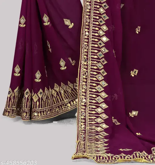 BEAUTIFUL SAREE for women GEORETTE cloth saree with blouse