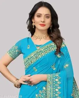 DISHA beautiful saree for women with beautiful design and border