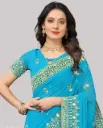 DISHA beautiful saree for women with beautiful design and border