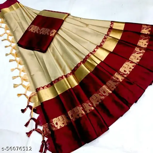 Royal hathi saree | cotton silk saree for women