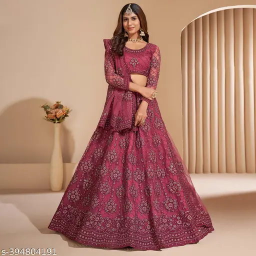 Wonderful chain border finish women lehenga