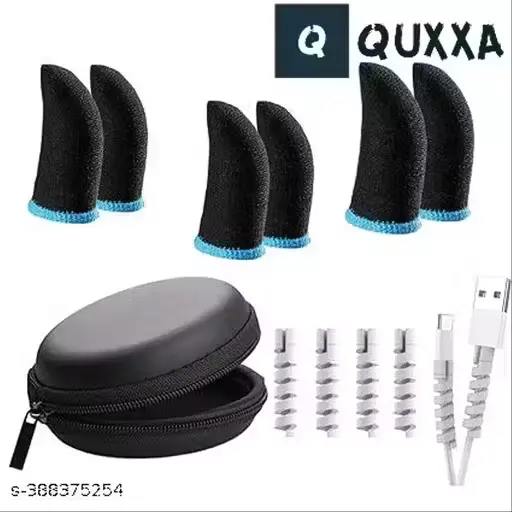 Gaming finger sleeve+ charging cable protector 