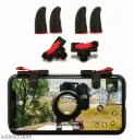 Latest gaming trigerr with gaming finger sleeve in red theme