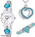 Mikado womens analog watch+ locket+ braclet