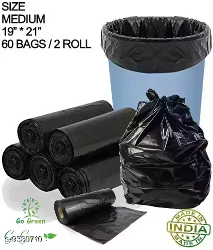 Home garbage plastic bags 100% OXO BIODEGRADABLE  pack of 2 rolls