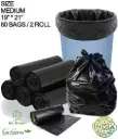 Home garbage plastic bags 100% OXO BIODEGRADABLE  pack of 2 rolls