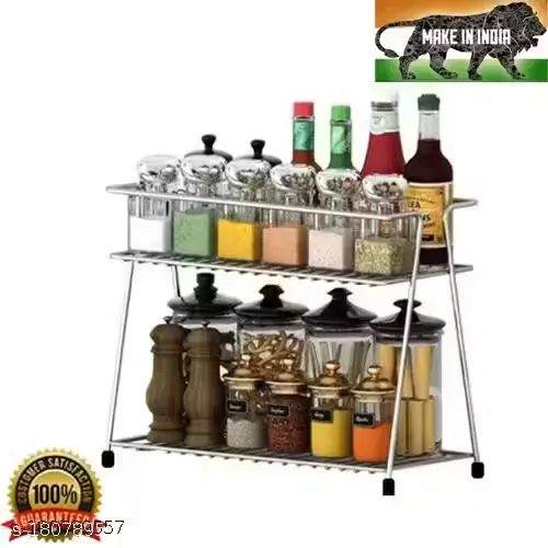 Kitchen products rack, metal build, compact, durable (Easy return)
