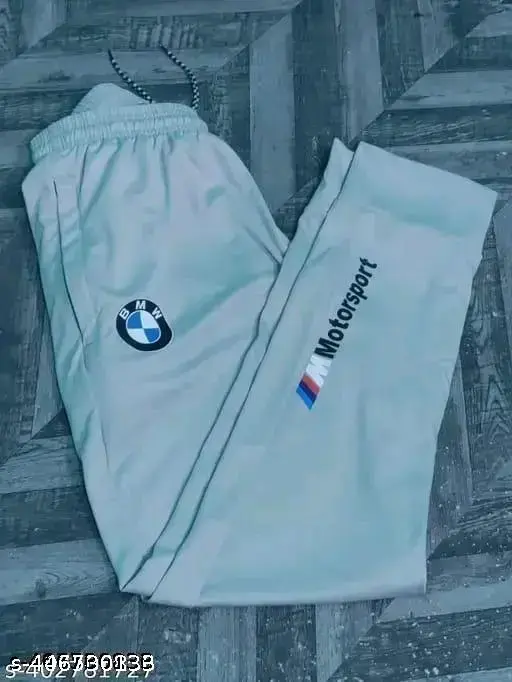 MOTOSPORTS TRENDY BMW LOGO TROUSERS FOR MENs