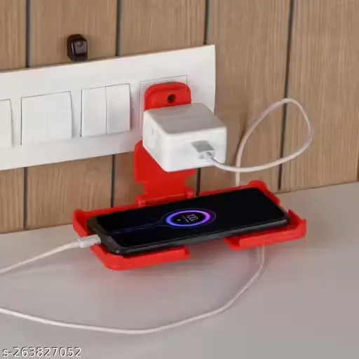 Mobile holder while charging with inbuild plug