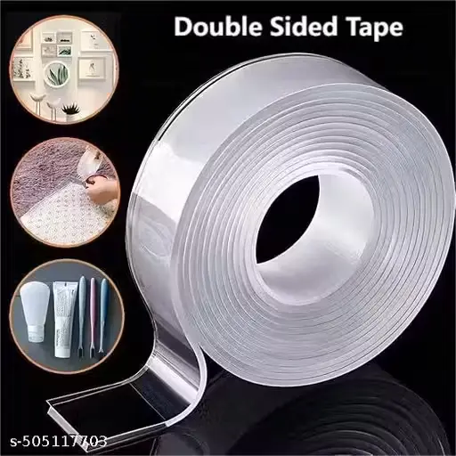 Transparent double sided multipurpose tape 3 metre roll (Easy return)