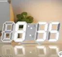 3D LED digital clock with 3d leters, plastic build, LED light, 4 digits 7 segment display