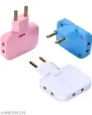 3 in 1 foldable extention plug with slim width and compact size | 3 extra plug shockets | pack of 1