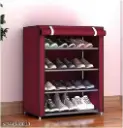 4 floor DIY shoes rack, high quality material build, extra cloth cover, compact