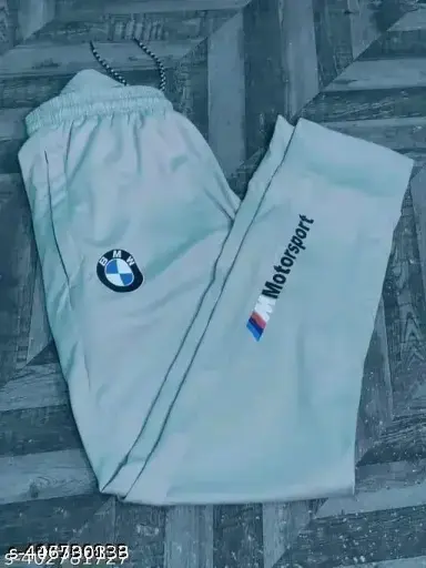 MOTOSPORTS TRENDY BMW LOGO TROUSERS FOR MENs