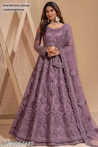 [A00101] Lehenga choli for women ,pretty pink lehenga with dupatta