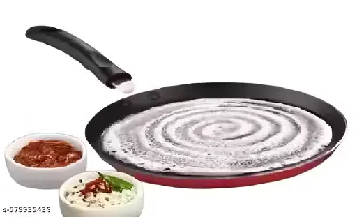 [A00250] Dosa/roti tava with non-sticky surface, coated handle | Aluminium build 